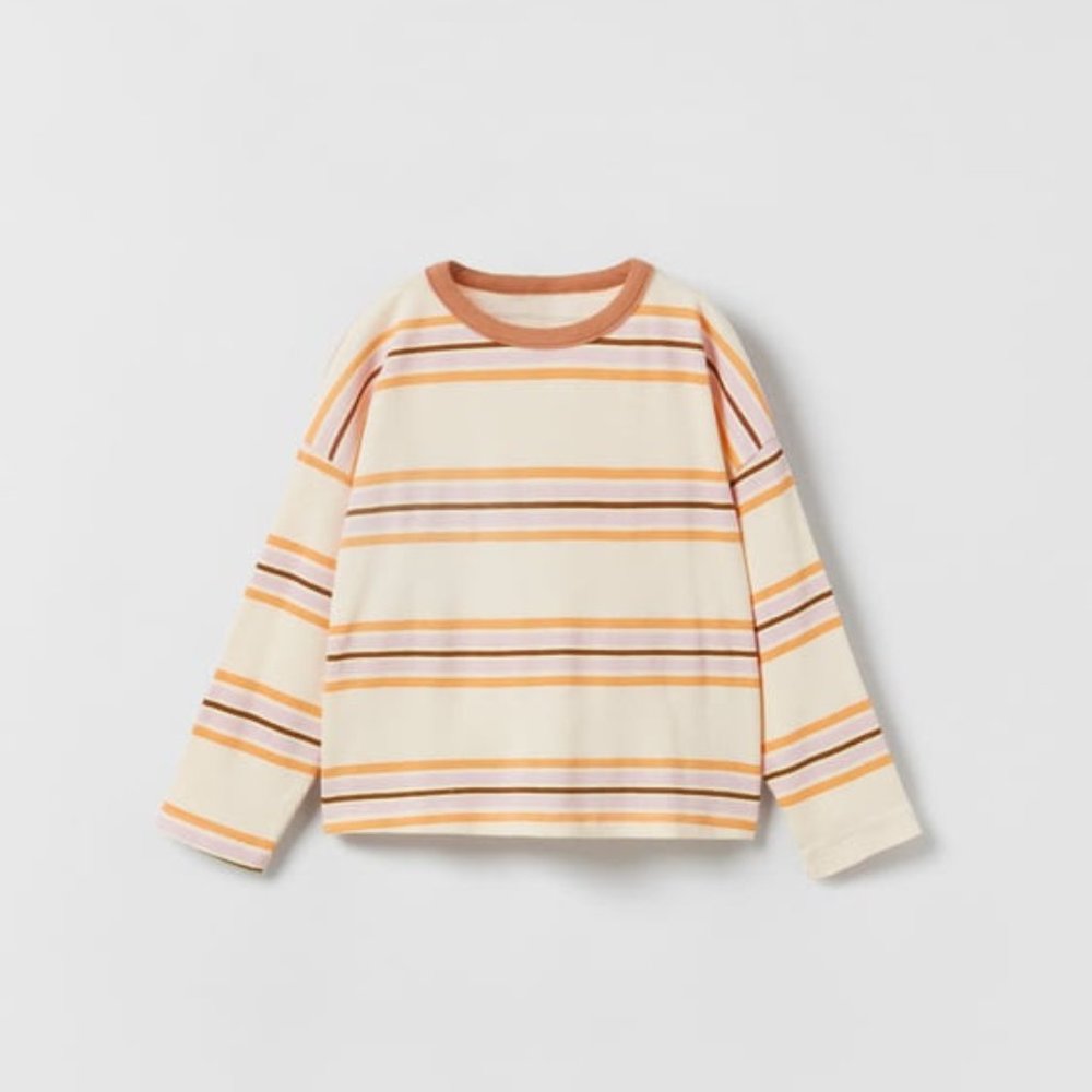 Zara Striped Ribbed Leggings